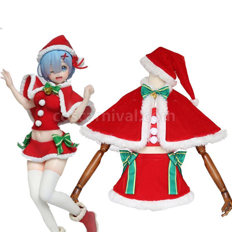 Re : Zero-Starting life in another World Rem Christmas Cosplay Costume coscarnival
