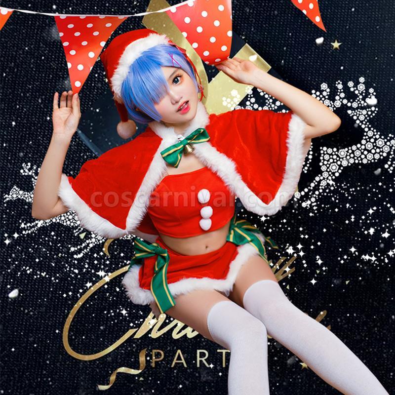 Re : Zero-Starting life in another World Rem Christmas Cosplay Costume coscarnival