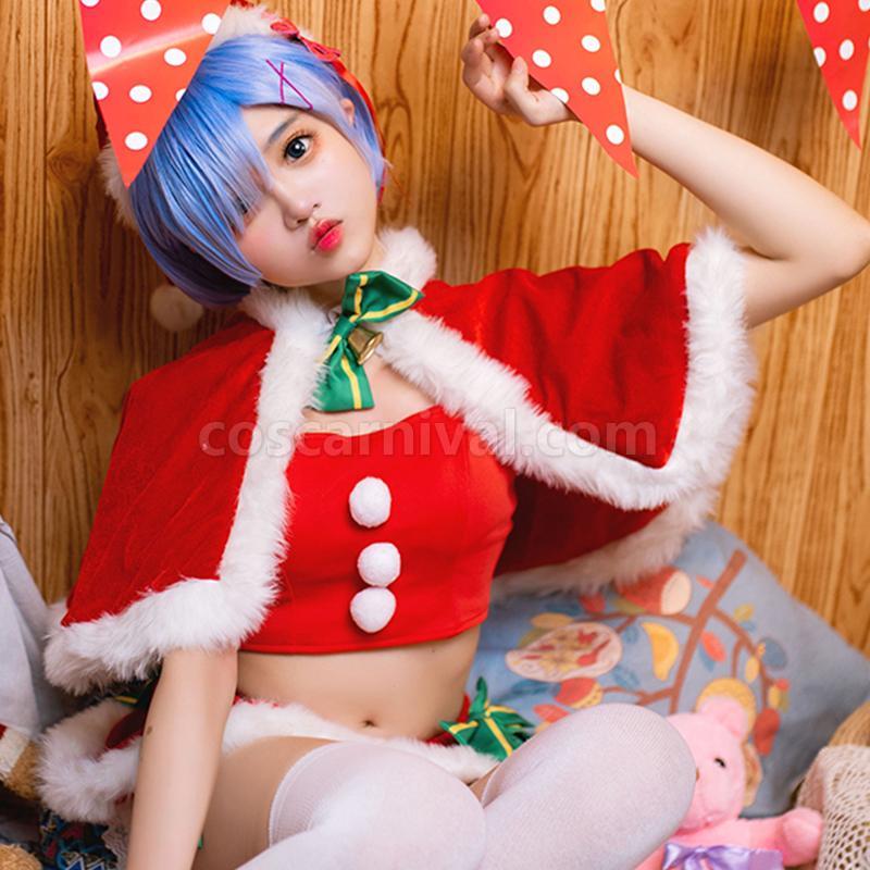 Re : Zero-Starting life in another World Rem Christmas Cosplay Costume coscarnival