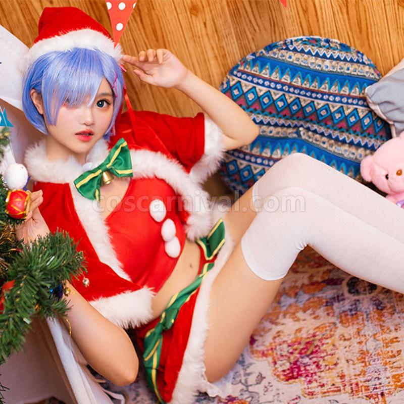 Re : Zero-Starting life in another World Rem Christmas Cosplay Costume coscarnival