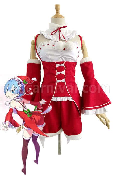 Re : Zero-Starting life in another World Rem Red Christmas Cosplay Costume coscarnival