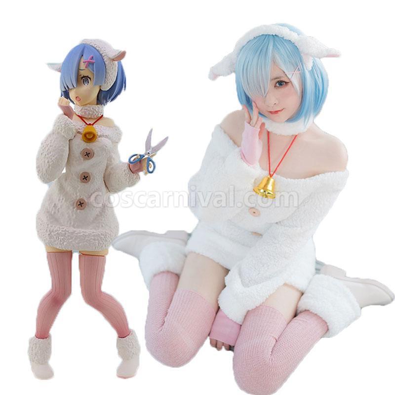 Re : Zero-Starting life in another World Rem Sheep Cosplay Costume coscarnival