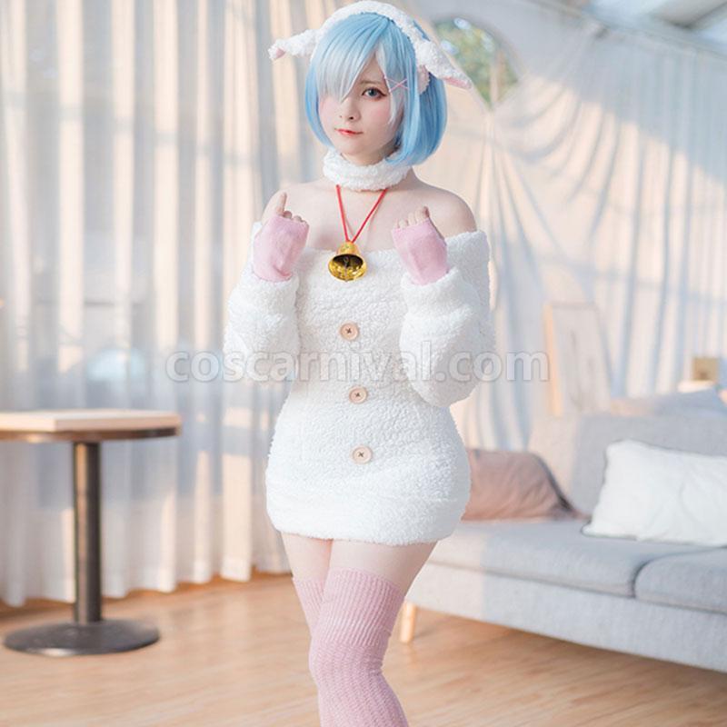 Re : Zero-Starting life in another World Rem Sheep Cosplay Costume coscarnival
