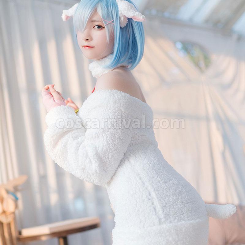 Re : Zero-Starting life in another World Rem Sheep Cosplay Costume coscarnival
