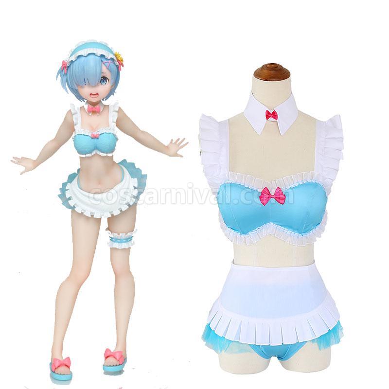 Re : Zero-Starting life in another World Rem SwimSuit Cosplay Costume coscarnival