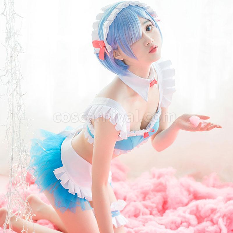 Re : Zero-Starting life in another World Rem SwimSuit Cosplay Costume coscarnival