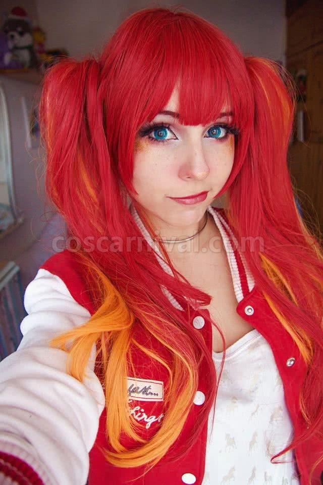 recreators selesia upitiria long orange wigs costume
