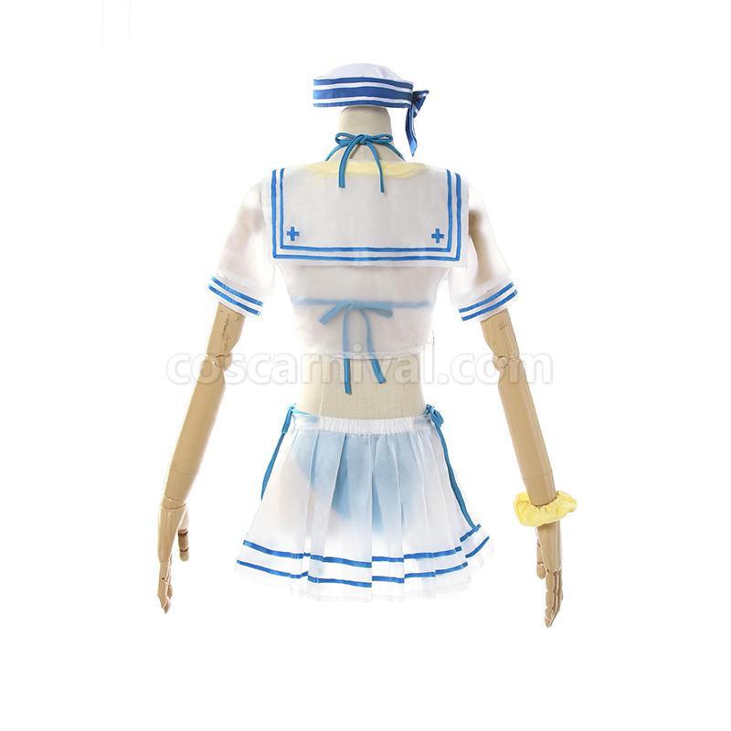 ReZero-Starting life in a different world from zero Rem Sailor SwimSuit Cosplay Costume coscarnival