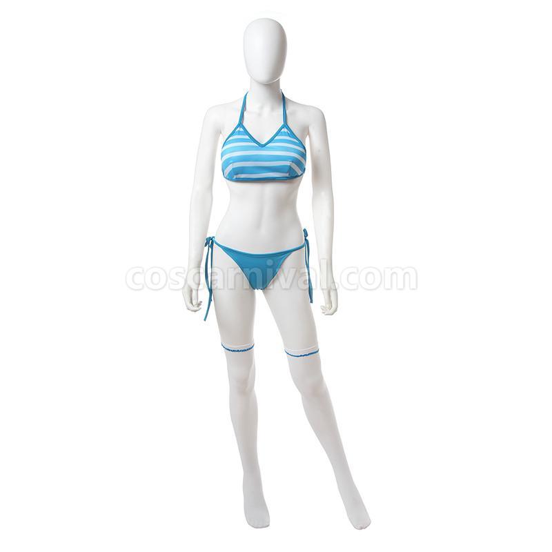 ReZero-Starting life in a different world from zero Rem Sailor SwimSuit Cosplay Costume coscarnival