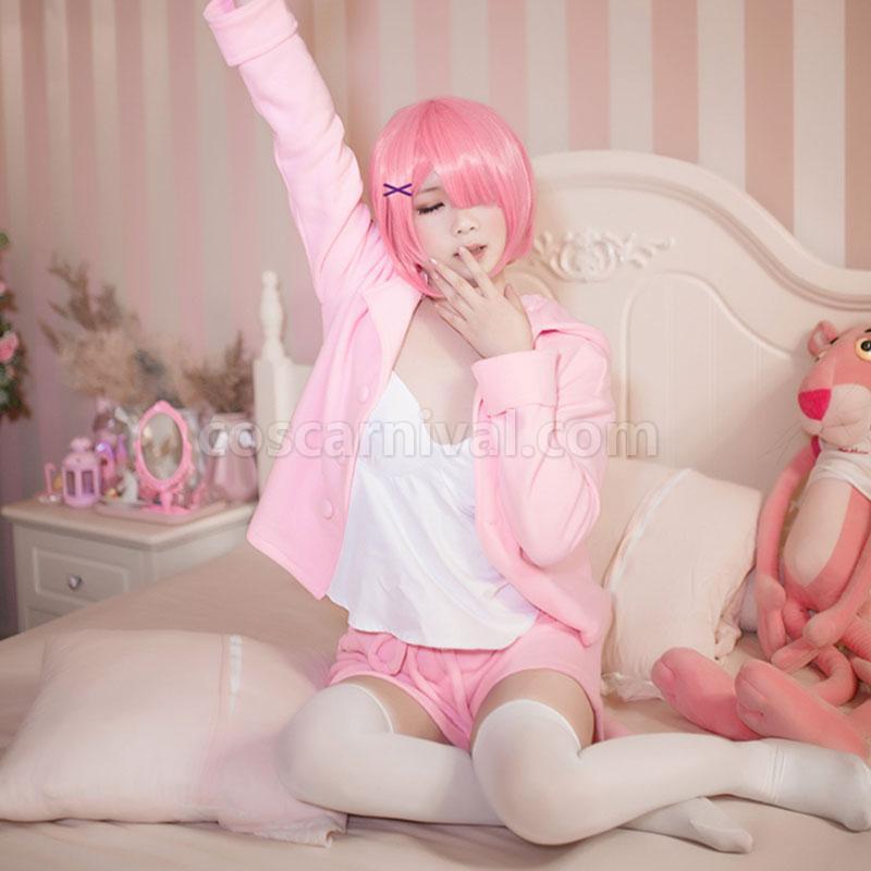 Re:ZERO -Starting Life in Another World Rem Ram Cat Pajamas 2 Colors Daily Cosplay Costume coscarnival