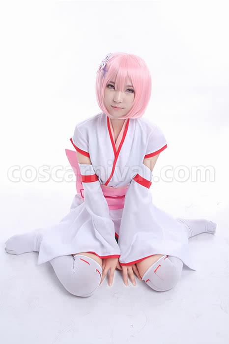 Re:ZERO -Starting Life in Another World Rem Ram Juvenile Kimono Cosplay Costume coscarnival