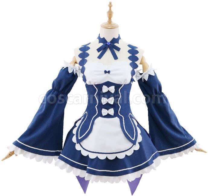 Re:ZERO -Starting Life in Another World Rem Ram Little Devil Cosplay Costume coscarnival