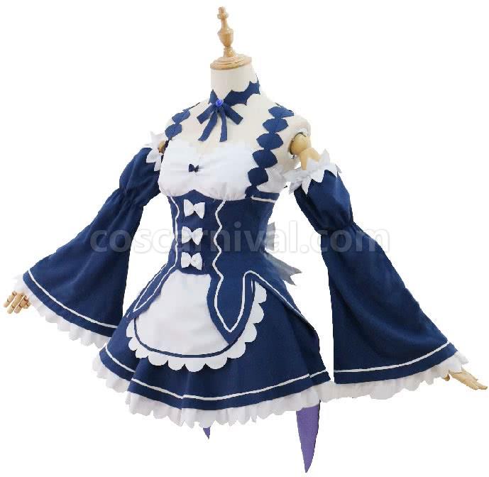 Re:ZERO -Starting Life in Another World Rem Ram Little Devil Cosplay Costume coscarnival