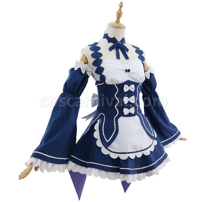 Re:ZERO -Starting Life in Another World Rem Ram Little Devil Cosplay Costume coscarnival