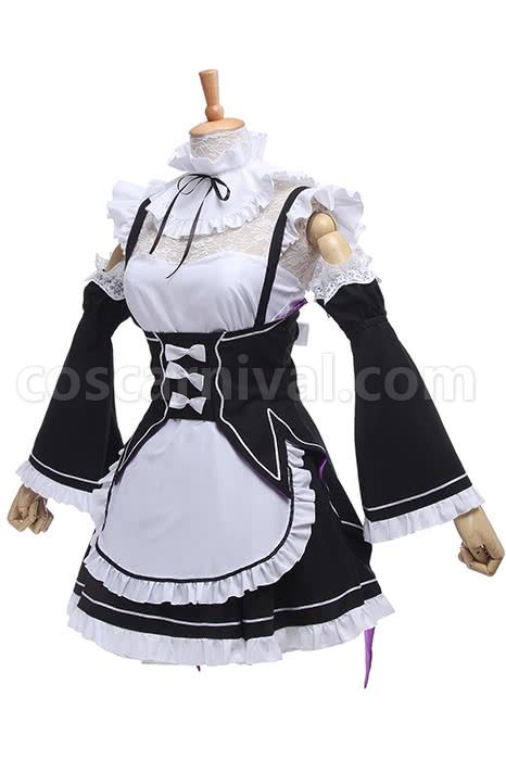 Re:ZERO -Starting Life in Another World Rem Ram Maid Uniforms Dresses Cosplay Costume coscarnival