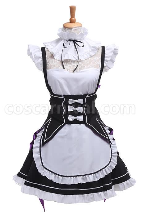 Re:ZERO -Starting Life in Another World Rem Ram Maid Uniforms Dresses Cosplay Costume coscarnival