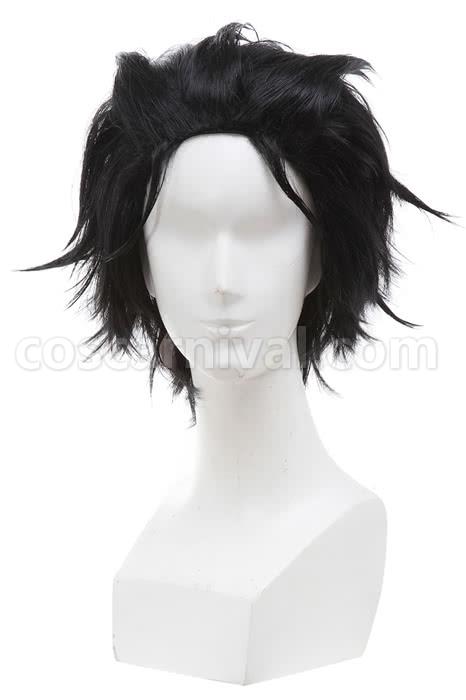 rezero starting life in another world subaru natsuki wigs men short black synthetic hair anime costumes