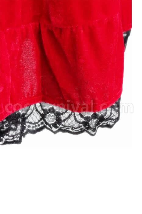 Rozen Maiden Shinku Lolita Red Maid Dress Cosplay Costume coscarnival