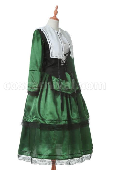 Rozen Maiden Suiseiseki Green Lolita Cosplay Costume coscarnival