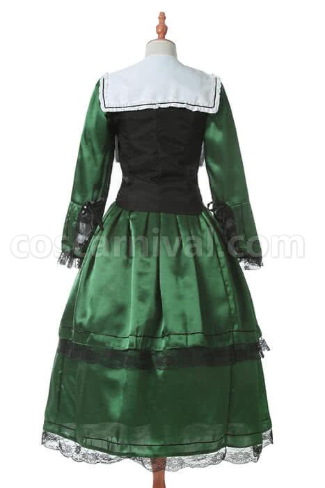 Rozen Maiden Suiseiseki Green Lolita Cosplay Costume coscarnival