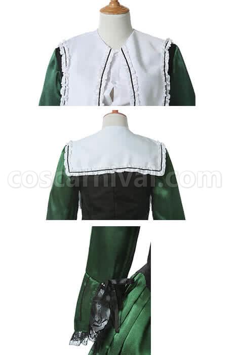 Rozen Maiden Suiseiseki Green Lolita Cosplay Costume coscarnival