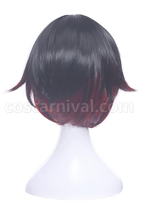 ruby rose red and black short wigs anime cosplays