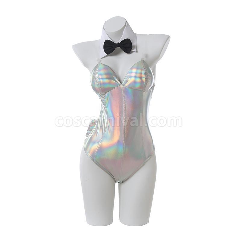 Saenai Heroine no Sodatekata Megumi Kato Sliver Bunny Girl JumpSuit Cosplay Costume coscarnival