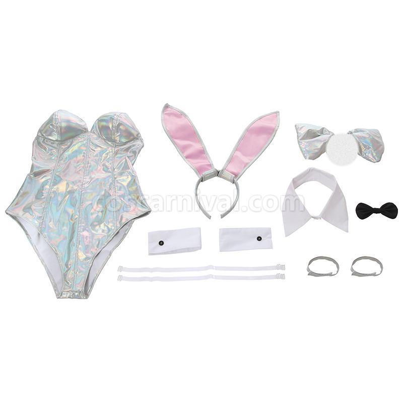 Saenai Heroine no Sodatekata 카토 메구미 슬리버 버니 걸 점프 슈트 코스프레 의상 coscarnival