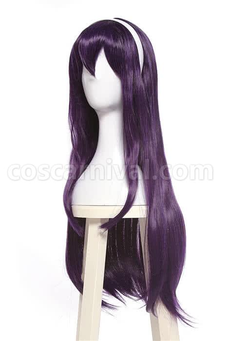 Saenai Heroine no Sodatekata Utaha Kasumigaoka Black Purple Long Straight Women Cosplay Costume  coscarnival