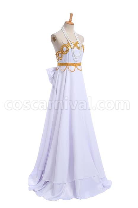 Sailor Moon Crystal Usagi Tsukino Princess Serenity White Queen Dress for 20th Anniversary Cosplay Costume coscarnival