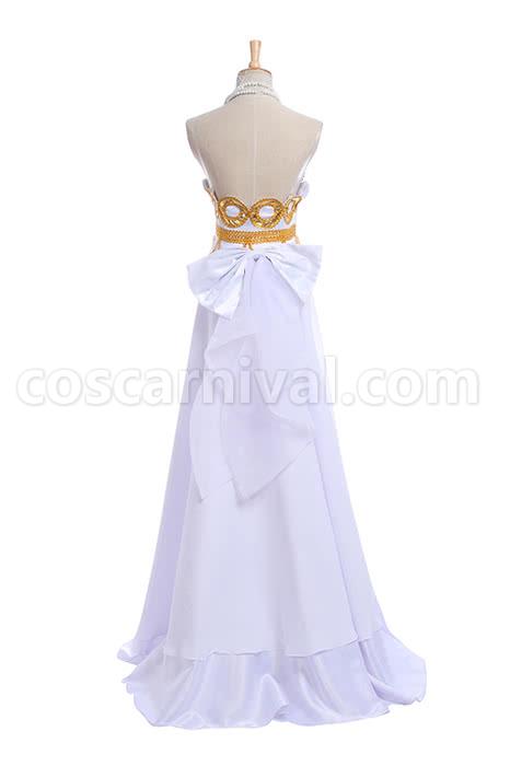 Sailor Moon Crystal Usagi Tsukino Princess Serenity White Queen Dress for 20th Anniversary Cosplay Costume coscarnival