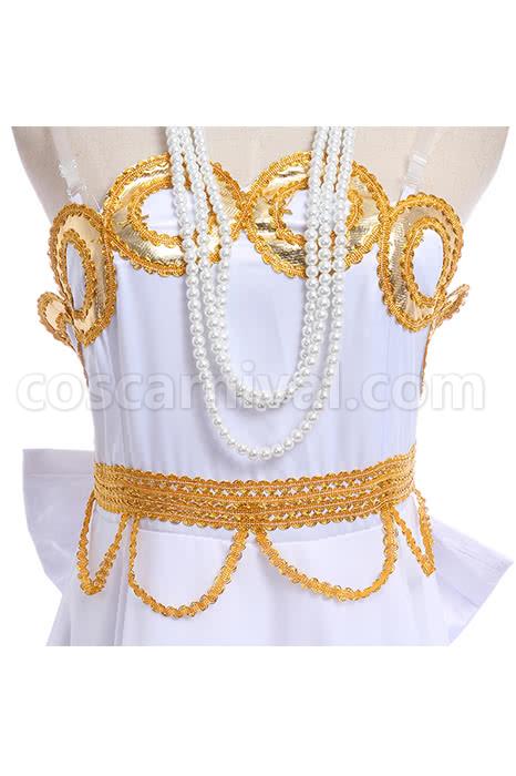 Sailor Moon Crystal Usagi Tsukino Princess Serenity White Queen Dress for 20th Anniversary Cosplay Costume coscarnival