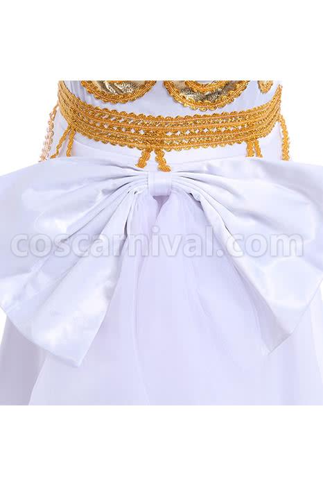 Sailor Moon Crystal Usagi Tsukino Princess Serenity White Queen Dress for 20th Anniversary Cosplay Costume coscarnival