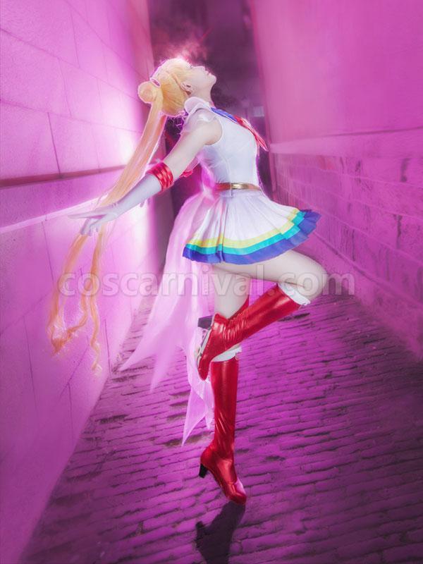 Sailor Moon Eternal Tsukino Usagi New Combat Suit Cosplay Costume coscarnival