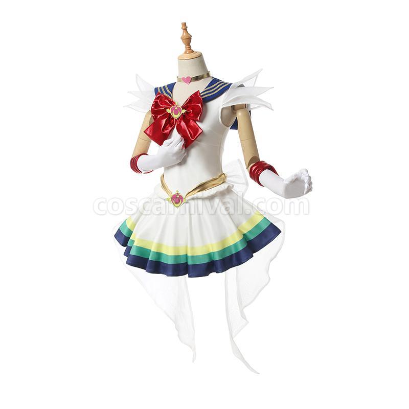 Sailor Moon Eternal Tsukino Usagi New Combat Suit Cosplay Costume coscarnival