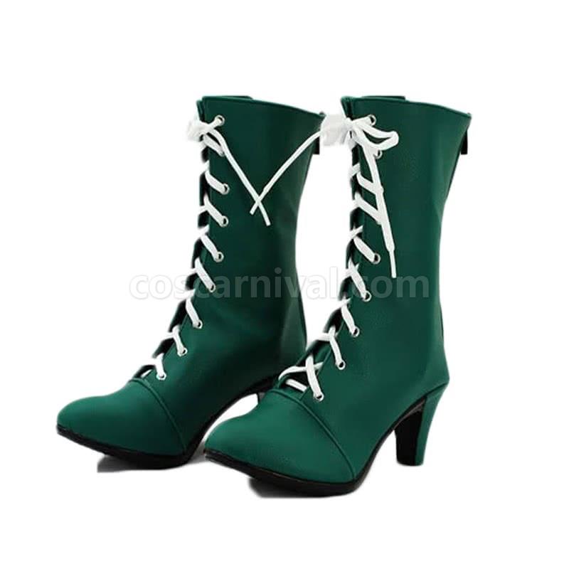 美少女戦士セーラームーンセーラージュピター木野まこと靴グリーンブーツコスプレ衣装coscarnival