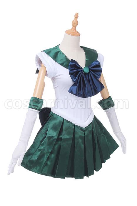 Sailor Moon Sailor Neptune Kaiou Michiru Fighting Uniform Cosplay Costume coscarnival