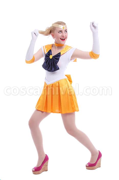 Sailormoon Minako Aino Sailor Suit Cosplay Costume coscarnival