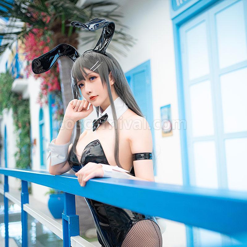 Seishun Buta Yarou wa Bunny Girl Senpai no Yume wo Minai Sakurajima Mai Bunny girl Cosplay Costume coscarnival