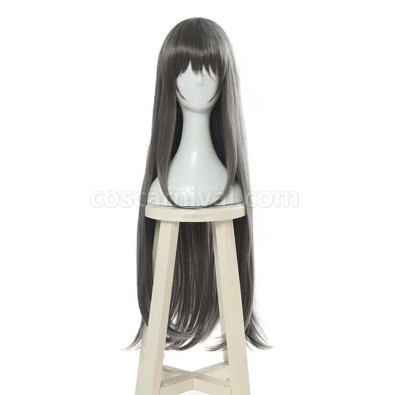 seishun buta yarou wa bunny girl senpai no yume wo minai sakurajima mai dark gray long wigs custom cosplay
