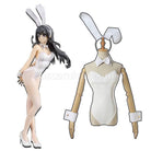 Seishun Buta Yarou wa Bunny Girl Senpai no Yume wo Minai Sakurajima Mai White Bunny Girl Cosplay Costume coscarnival