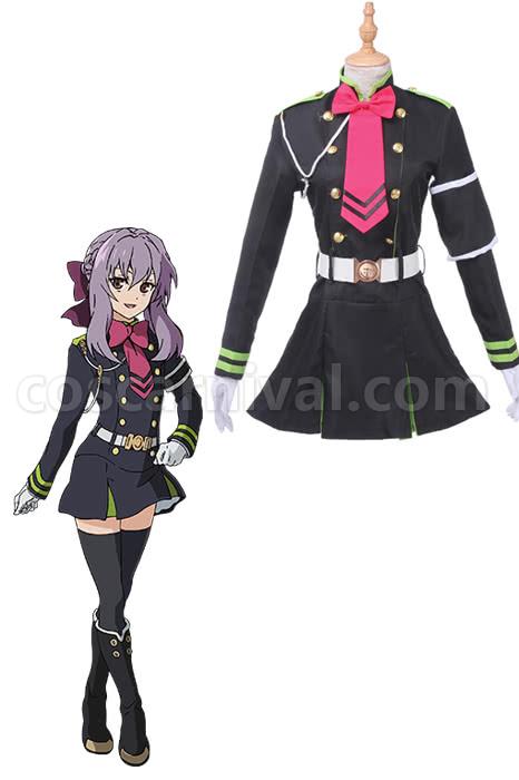 Seraph of the End Hiiragi Shinoa Cosplay Costume coscarnival
