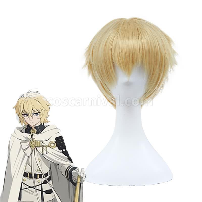 seraph of the end mikaela hyakuya wigs short hair wigs custom costume