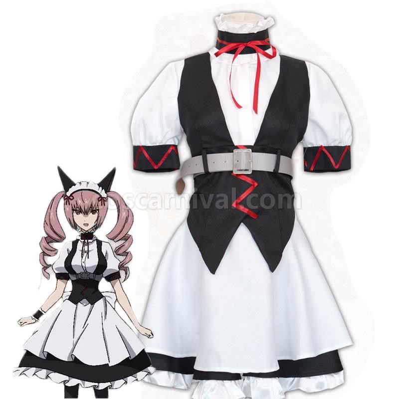 Steins;Gate 0 Akiha Rumiho Maid Full Sets Cosplay Costume coscarnival