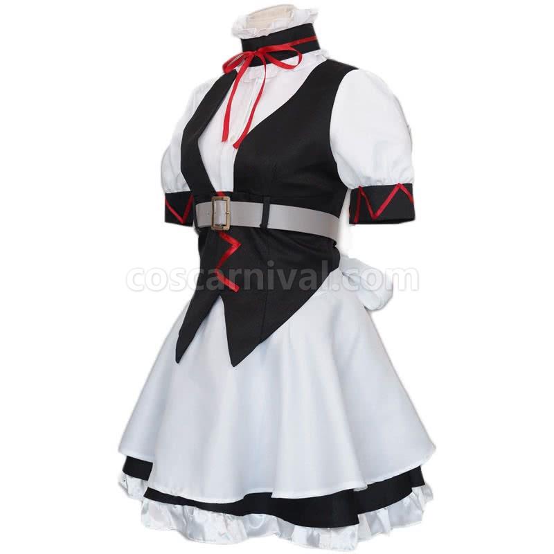 Steins;Gate 0 Akiha Rumiho Maid Full Sets Cosplay Costume coscarnival