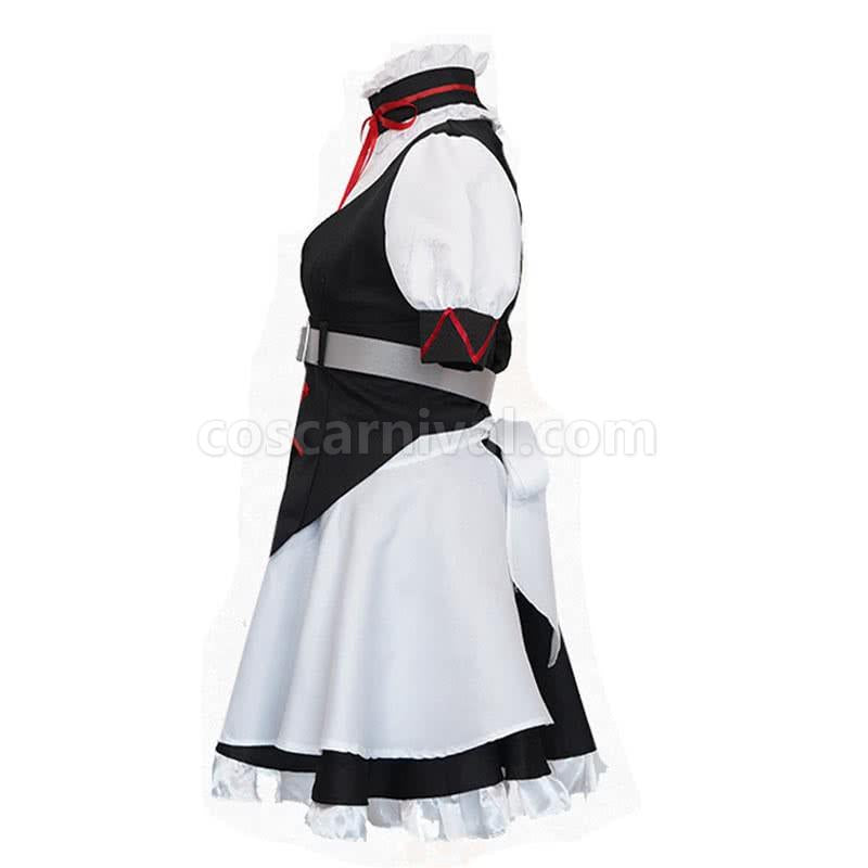 Steins;Gate 0 Akiha Rumiho Maid Full Sets Cosplay Costume coscarnival
