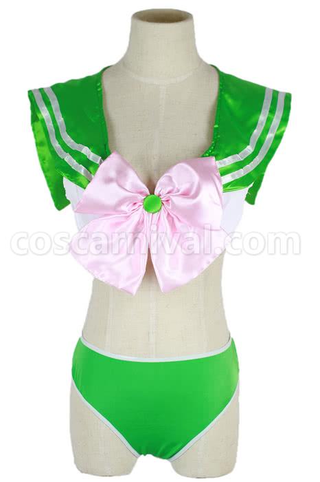 Super Sprout of Three Colors Swim Suit Cosplay Costume coscarnival