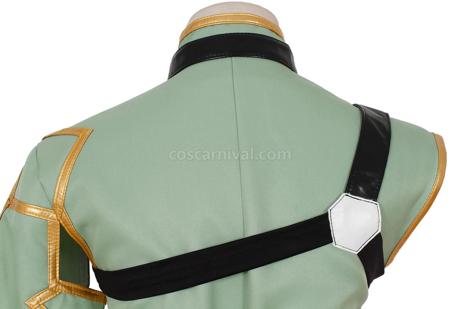 소드 아트 온라인 아사다 시노 여성 그린 코스프레 의상 coscarnival