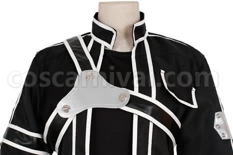 Sword Art Online Kirito Black Suit For Men Cosplay Costume coscarnival