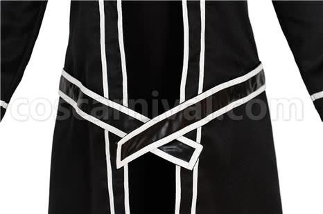 Sword Art Online Kirito Black Suit For Men Cosplay Costume coscarnival